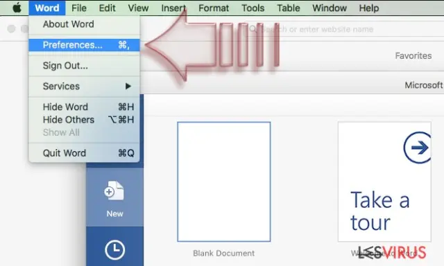 Disable Macros on Mac OS X. Step 1