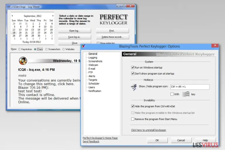 Perfect keylogger