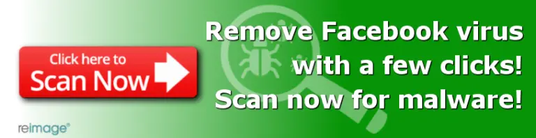 Remove Facebook virus with Reimage