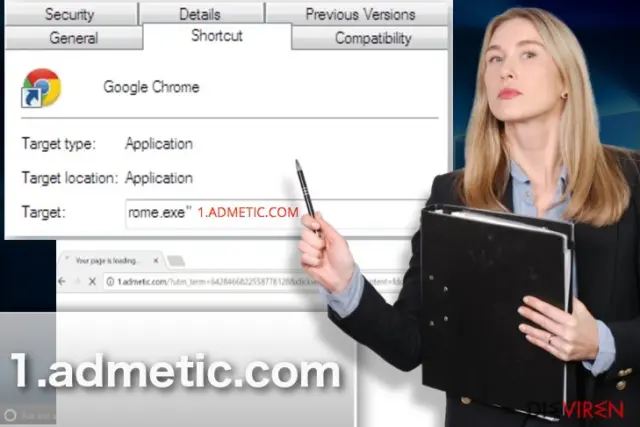 Example of 1.admetic.com virus