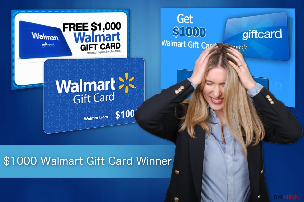"$1000 Walmart Gift Card Winner"-Betrug