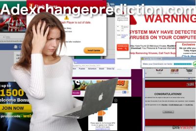 Beispiel für die Anzeigen vom Adexchangeprediction.com-Virus