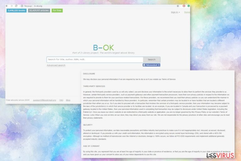 Die Webseite B-ok.org