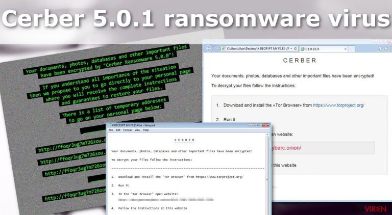 Abbildung des Virus Cerber 5.0.1