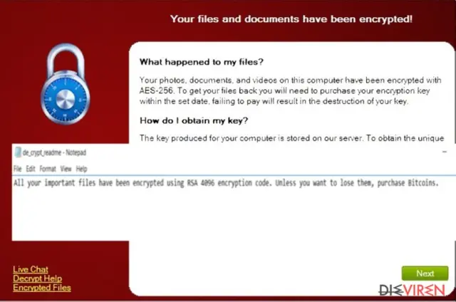 The picture revealing CryptXXX ransomware