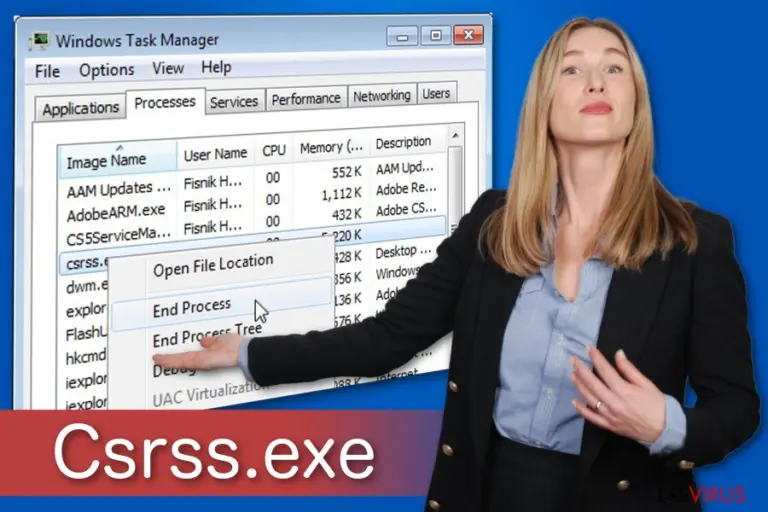 Csrss.exe trojan illustration
