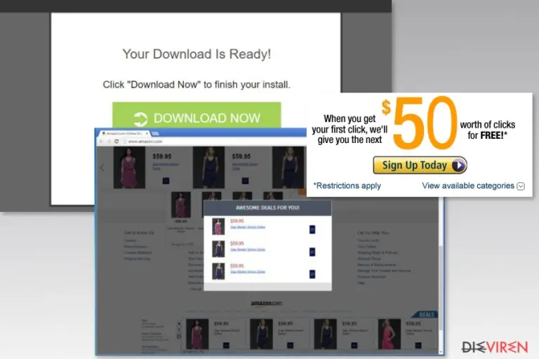 Example of D2ucfwpxlh3zh3.cloudfront.net ads