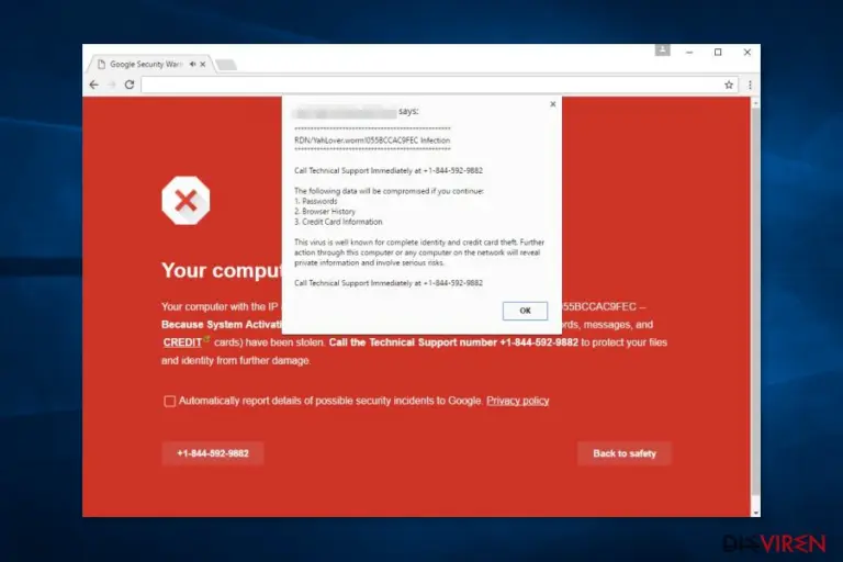 Screenshot of Code 055BCCAC9FEC scam