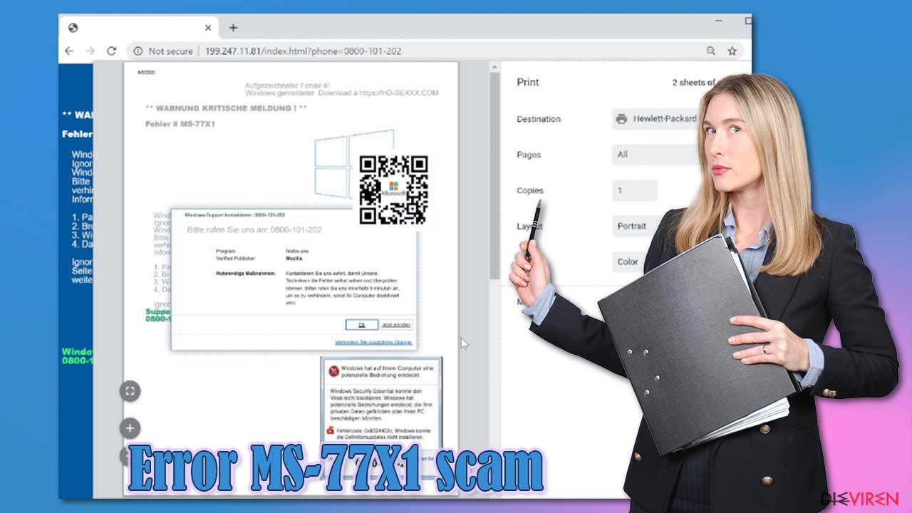 Scam Error MS-77X1
