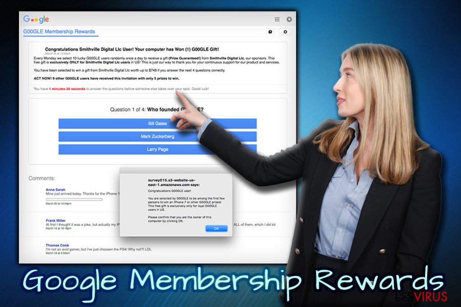 Der Umfrage-Betrug Google Membership Reward
