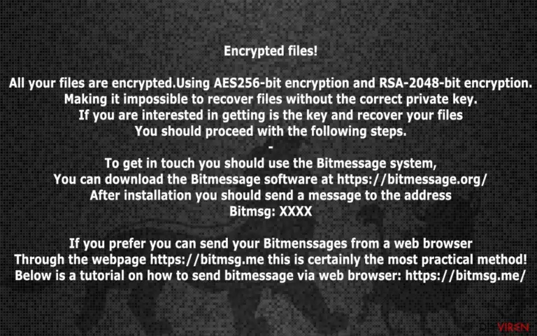 The ransom note delivered by HakunaMatata virus
