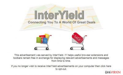InterYield pop-up ads