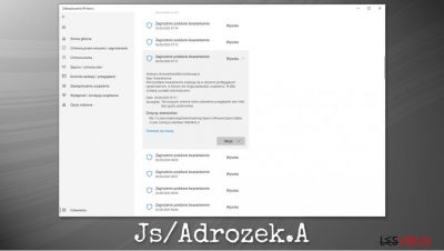 Die Malware Js/Adrozek.A