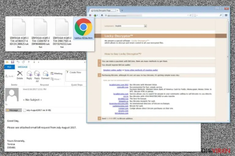 The picture of Lukitus ransomware virus