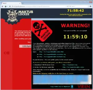 Maktub virus example