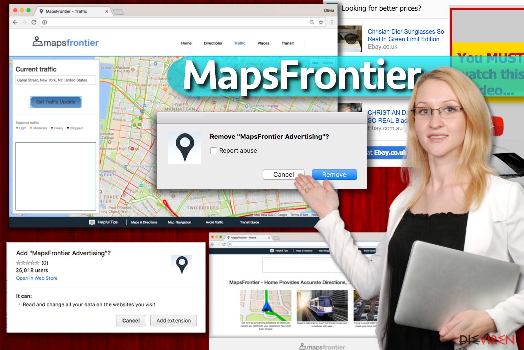 Maps Frontier-Anzeigen