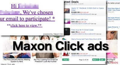 Anzeigen von Maxon Click sind extrem aufdringlich.
