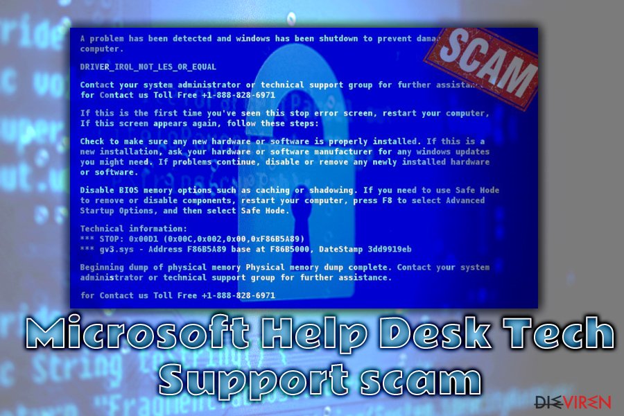 Entferne Microsoft Help Desk Tech Support Scam Einfache