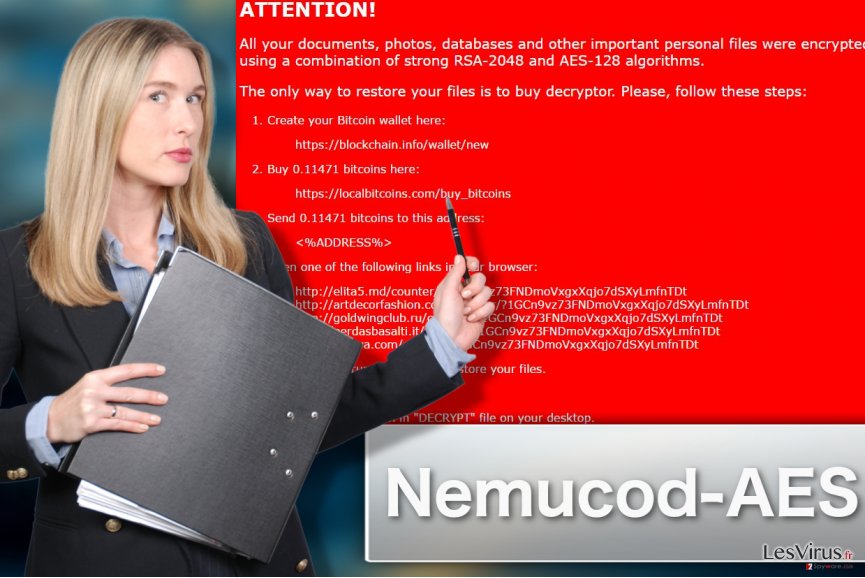 Abbildung Nemucod-AES-Erpressersoftware