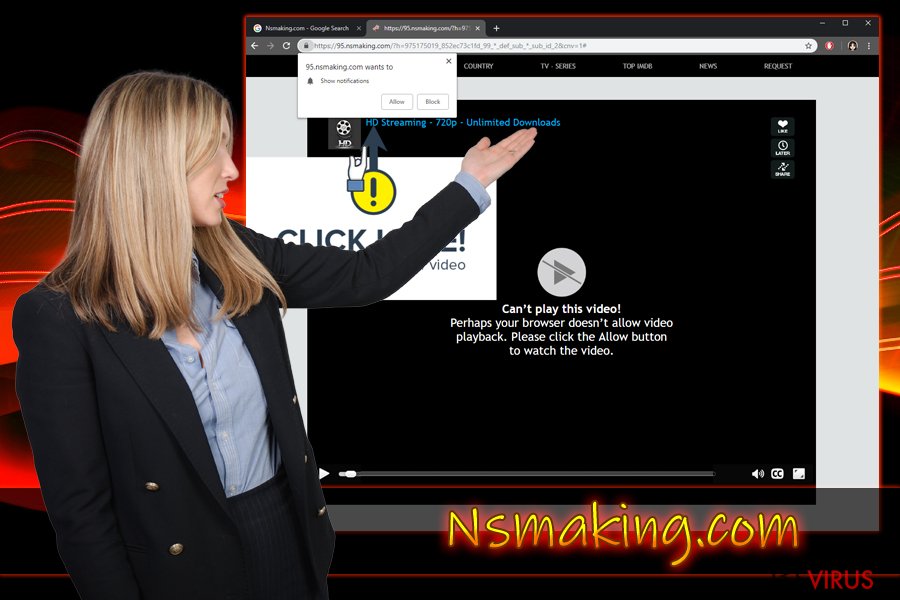 Nsmaking.com Push-Benachrichtigungsvirus