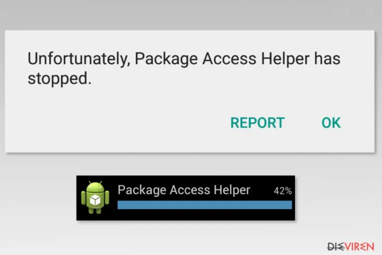 Examples of Package Access Helper error