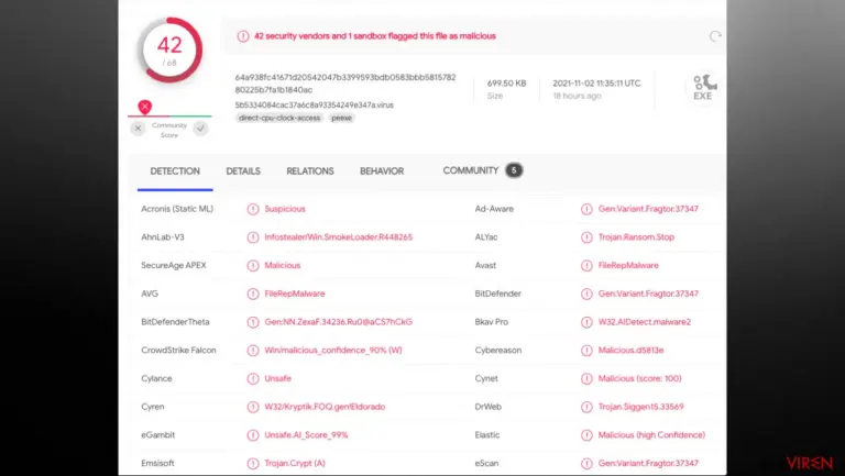 Palq file virus
