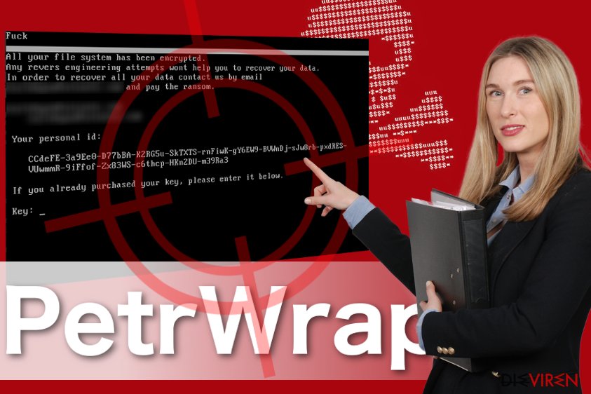 Abbildung PetrWrap-Erpressersoftware
