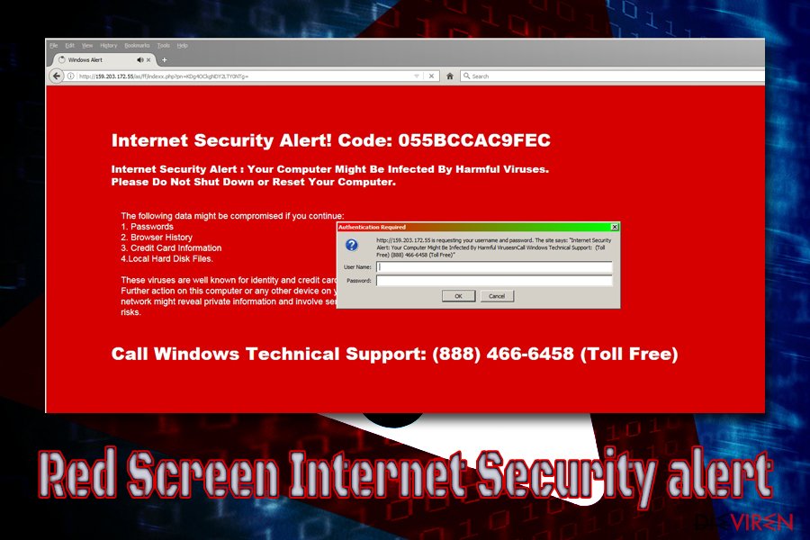 „Internet Security Alert“ virus