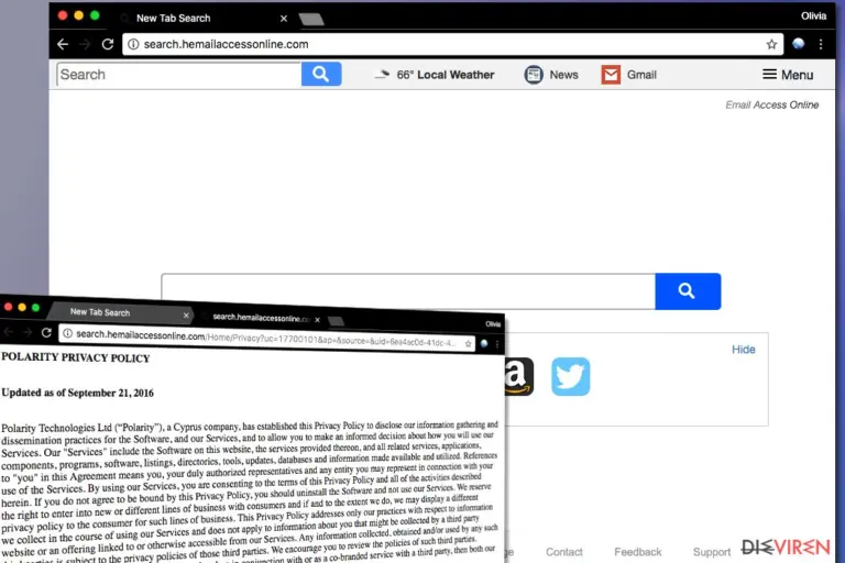 Search.hemailaccessonline.com virus