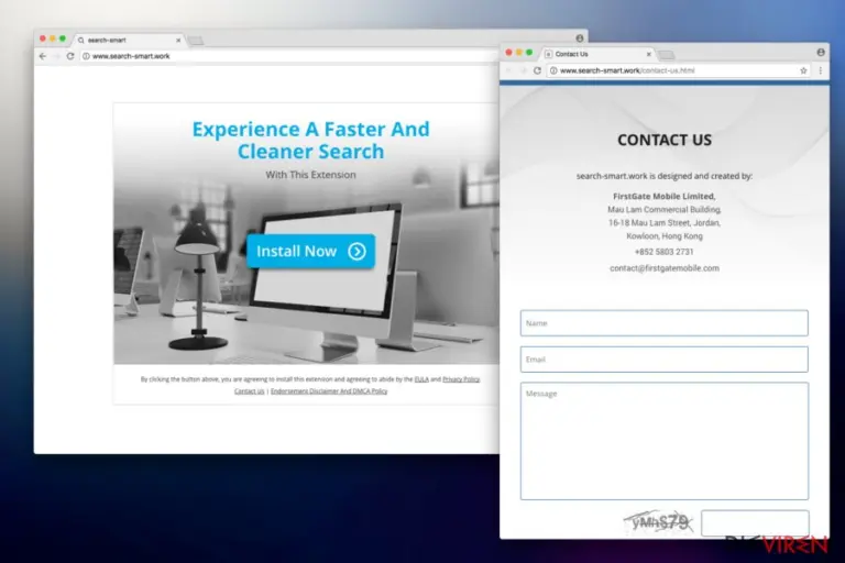 theSmartSearch.net redirect extension
