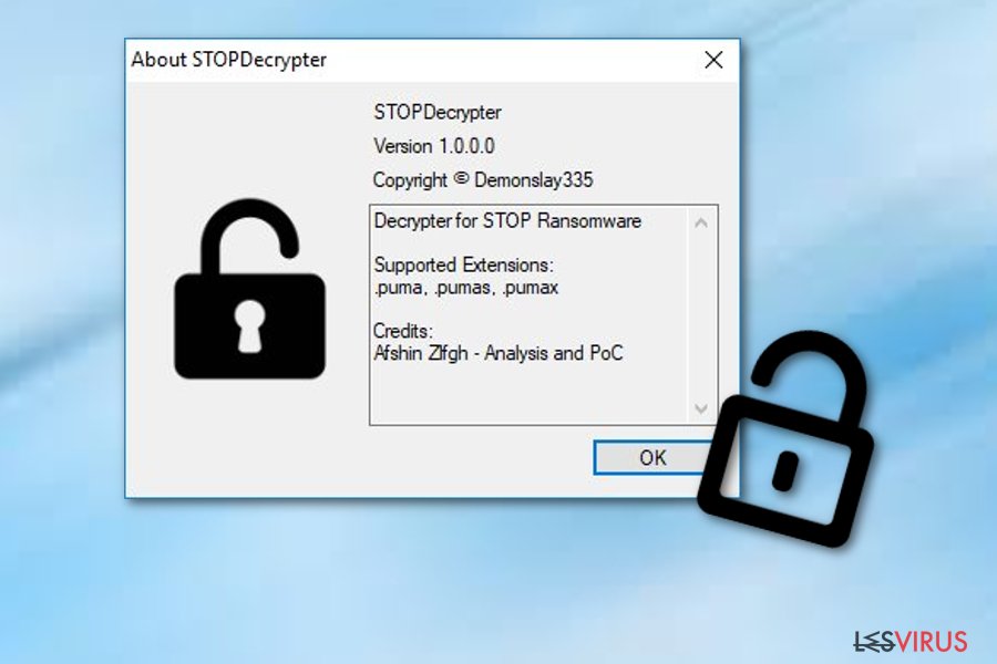 Decryptor der STOP-Ransomware