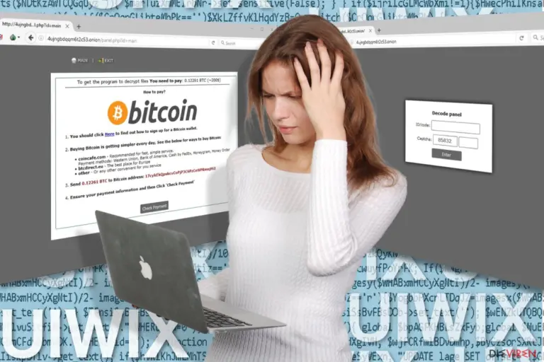 Image of the UIWIX ransomware virus
