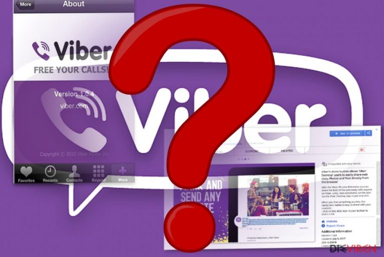 Abbildung der App und der Browsererweiterung von Viber