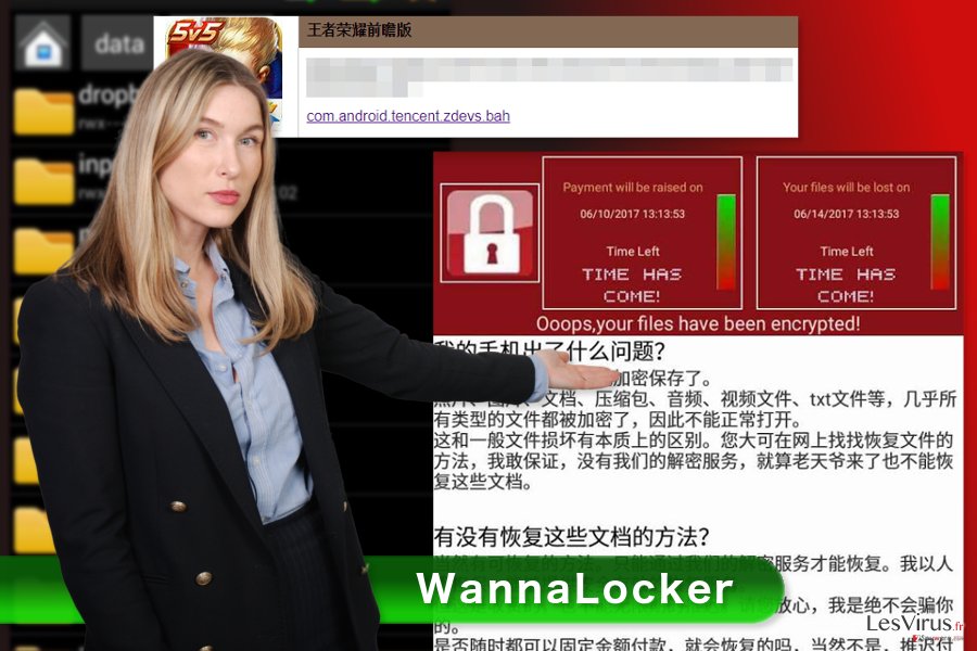 Bild WannaLocker-Erpressungsprogramm