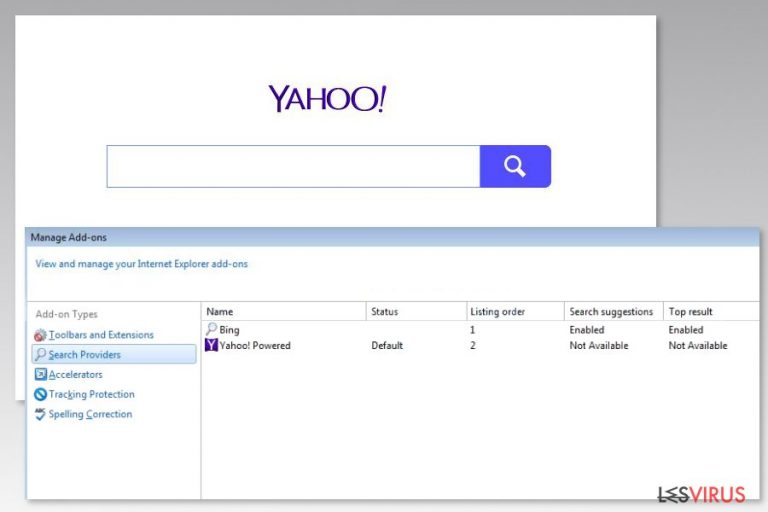 Abbildung Yahoo-Powered-Virus