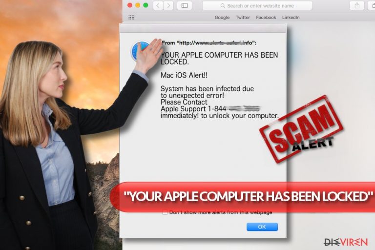 "YOUR APPLE COMPUTER HAS BEEN LOCKED"-Virus