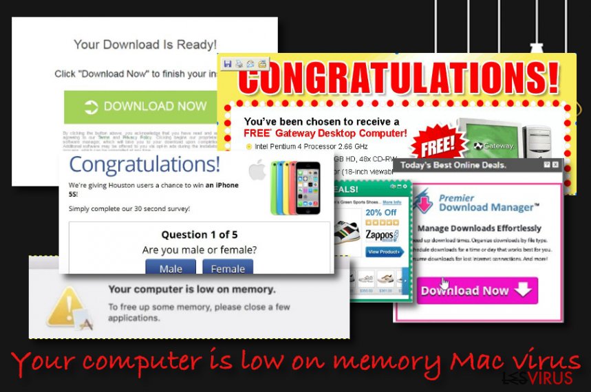 Your computer is low on memory Mac Virus entfernen
